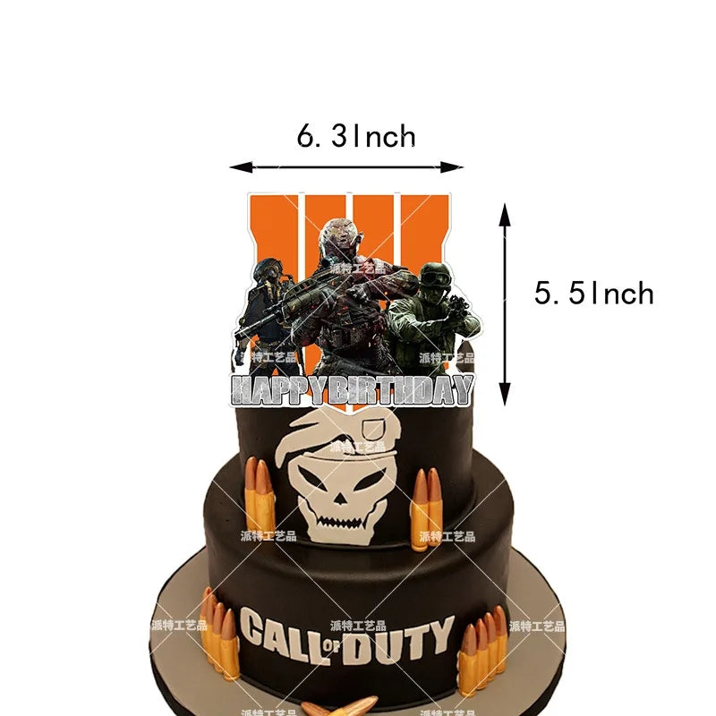 Set decoración de cumpleaños Call of duty