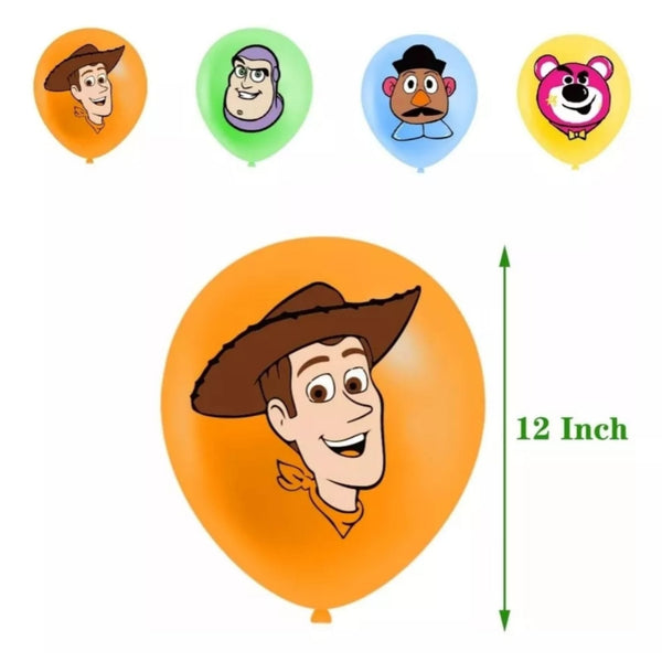 Set decoración de cumpleaños temática Buzz Woody toy story