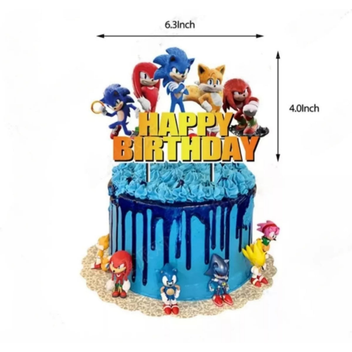 Set Decoración De Cumpleaños Sonic