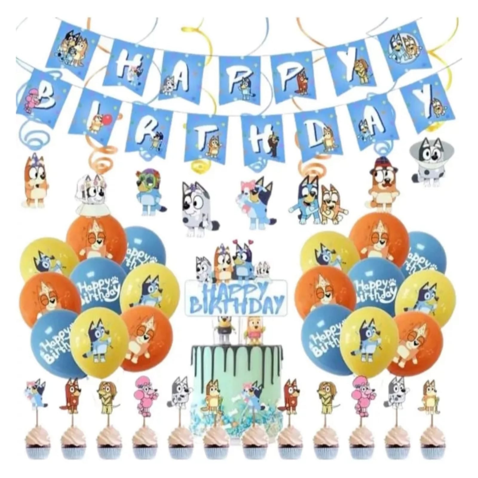 cumpleaños bluey y bingo – Compra cumpleaños bluey y bingo con
