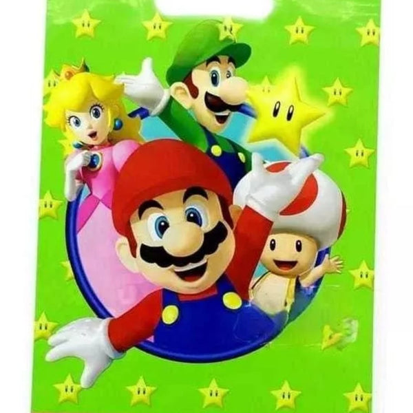 Pack 10 bolsas para dulces temática Mario y amigos