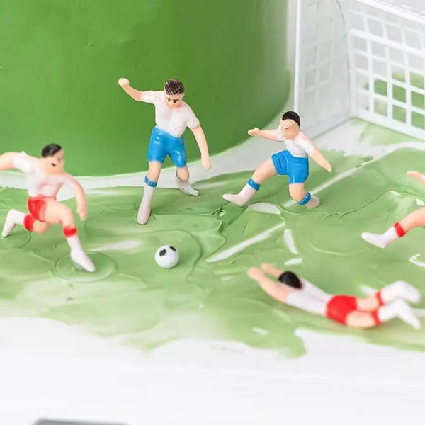 Set topper decoración torta jugadores de fútbol
