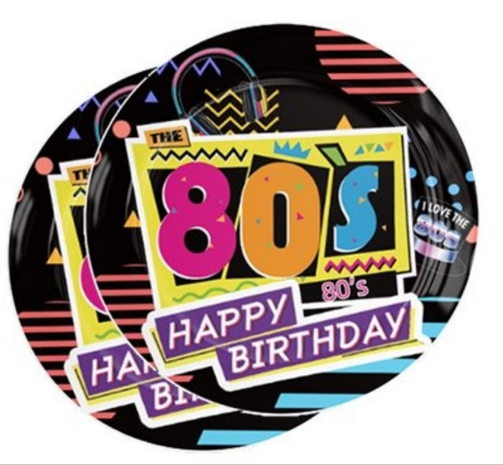 Cotillón Cumpleaños Retro Regreso A Los ochentas 80's Disco