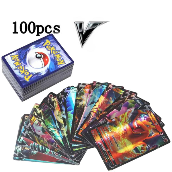 100 Cartas Pokemon V En Caja Español