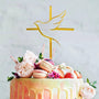 Topper torta dorado bautizo