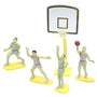 Set Figuras Baloncesto Basket Para Torta Cotillón Decoración