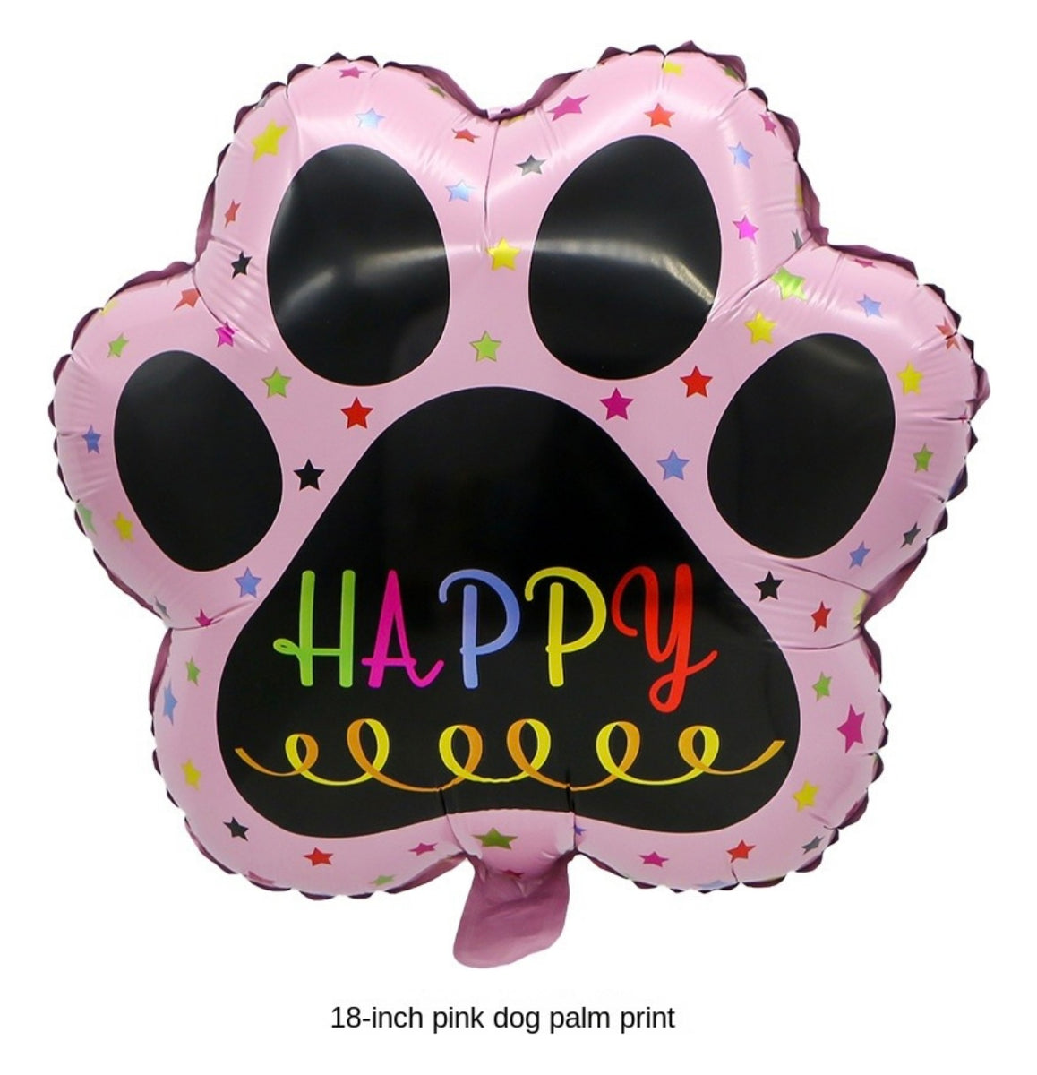 Set 5 Globos Metalizados Huellitas De Perro