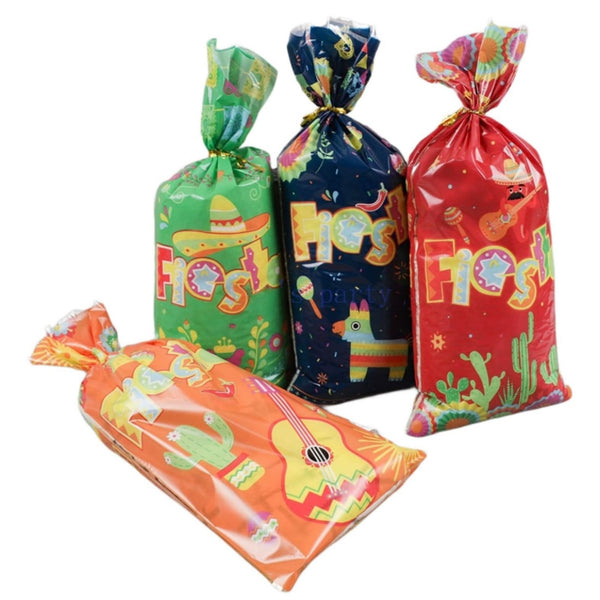 Pack 8 Bolsas Para Dulces De Cumpleaños Fiesta Mexicana