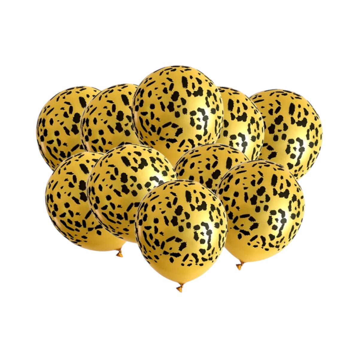 Set 12 Globos De Latex  Animal Print Safari Leopardo