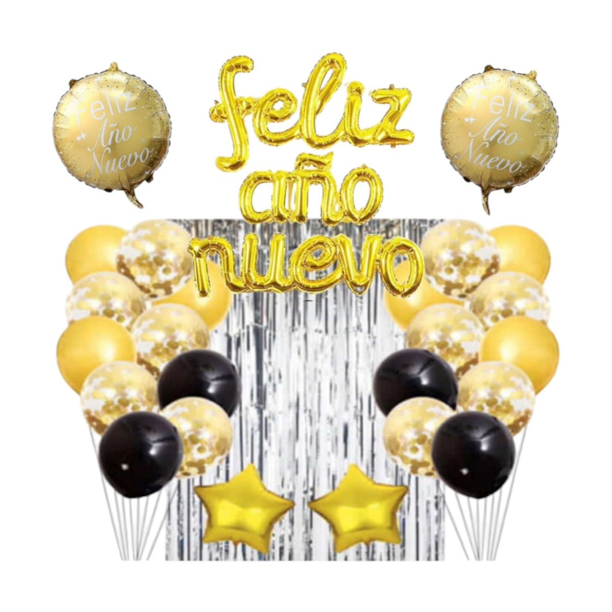 Set Decoración De Fiesta Feliz Año Nuevo 26pcs