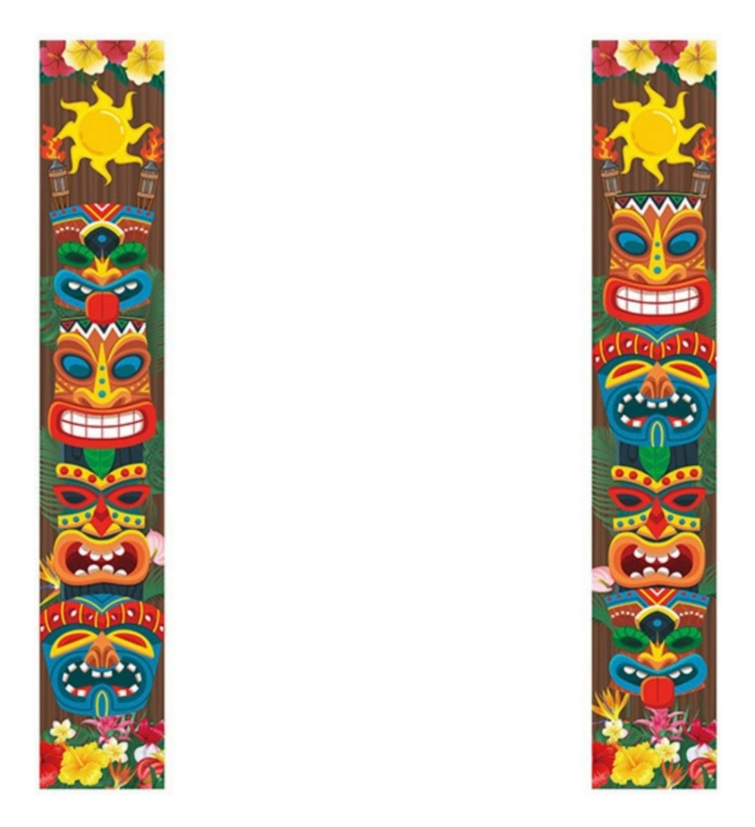 Set Decoración Cumpleaños Cartel Pancarta Hawaiana Aloha