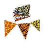 Guirnalda De Banderines Animal Print Selva Safari 10pcs