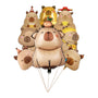 Set 8 Globos Metalizados Cumpleaños Animales Capibaras