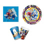 Cotillón Vajilla Cumpleaños Temática Erizo Sonic