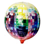 Globo Metalico Bola De Disco color 4d. Fiesta 80 90 Retro