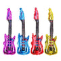 Set 4 Globos Metalizados Guitarra Fiesta Retro Rock And Roll