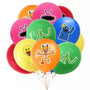 Set 12 Globos de latex rainbow friends