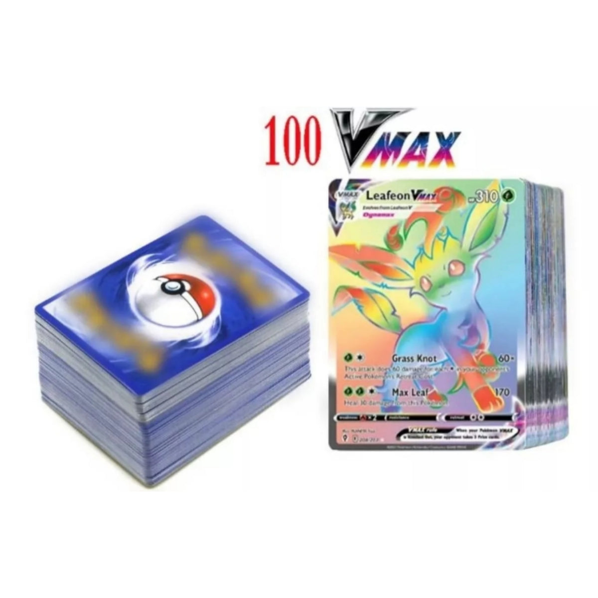 100 Cartas Pokemon V Max En Caja Español