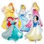 Pack 5 Globos Metalicos Temática Princesas