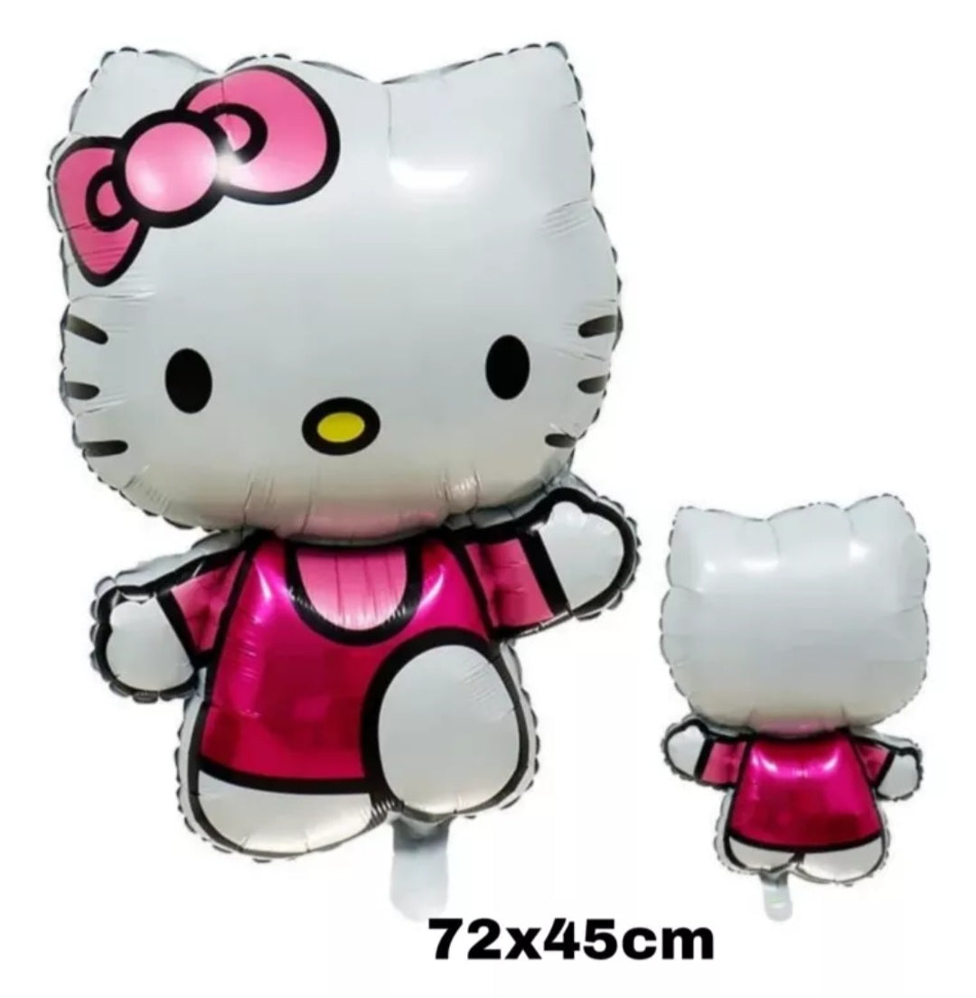 Set 2 globos metalicos temática Hello Kitty 72cm