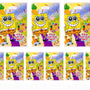 Set 10 bolsas dulceras de cumpleaños temática bob esponja