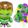 Pack 13 globos temática Hulk superheroe