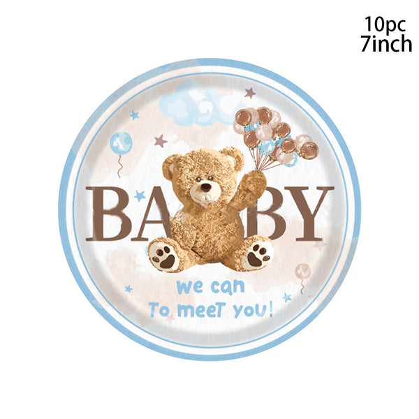Kit Cumpleaños Temática Oso Peluche Baby Shower