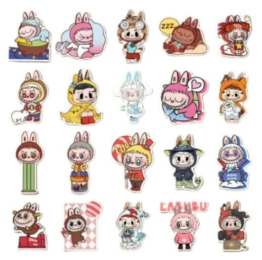 80 Stickers Pegatinas Temática Kawaii Labubu