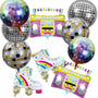 Pack 10 Globos Metalizados 80s 90s Retro Flashback Disco